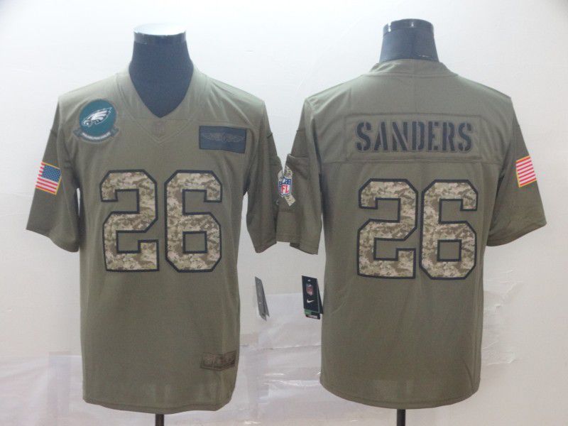 Men Philadelphia Eagles #26 Sanders Nike 2019 Olive Camo Salute to Service Limited NFL Jerseys->dallas cowboys->NFL Jersey